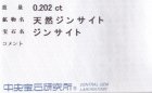 他の写真3: 天然ジンサイト＊0.202ct＊未処理＊＊中央宝石研究所のソーティング付き