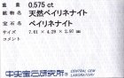 他の写真3: レア＊天然ベイリネナイト＊パキスタン産＊0.575ct＊未処理＊中宝研ソーティング付き