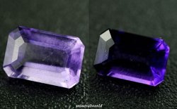 画像1: 透明＊ルーペクリーン＊天然ラベンダー・ハックマナイト＊0.785ct＊変色効果＆蛍光＊アフガニスタン産＊無処理