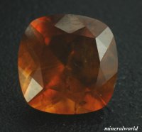 レアカラー＊オレンジプレナイト＊2.907ct＊モンゴル産＊無処理＊日独宝石研究所のソーティング付き