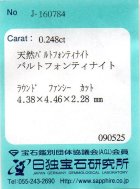 他の写真3: 天然バルトフォンティナイト＊中国産＊0.248ct＊日独宝石研究所のソーテイング付き