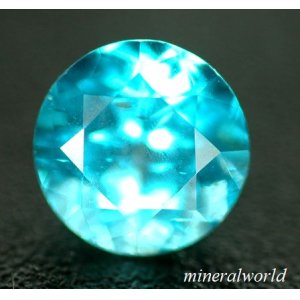 画像: 天然パライバカラー・アパタイト＊1.81ct＊ラウンド＊マダガスカル産