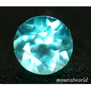 画像: 天然パライバカラー・アパタイト＊1.12ct＊ラウンド＊マダガスカル産