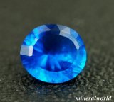 画像: 無処理＊天然アウィナイト(ビビット・ブルー)＊0.168ct＊ドイツ-アイフェル産＊含侵なし＊日独宝石研究所のソーティング付き