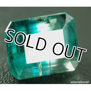 画像: 天然バイカラーブルーグリーン・アパタイト＊4.602ct＊ブラジル産＊無処理＊日独宝石研究所のソーテイング付