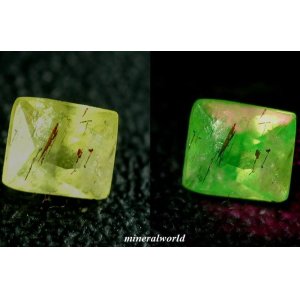 画像: 蛍光性＊天然ウィレマイト＊0.18ct＊無処理＊アメリカ　－　ニュージャージー州　フランクリン鉱山