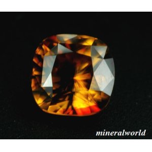 画像: 天然ネオン・オレンジカシテライト＊2.652ct＊中国産＊無処理＊日独宝石研究所のソーテイング付き