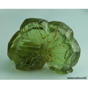 画像: 天然グリーニッシュ・クリソベリル結晶（輪座双晶）＊10.53ct＊スリランカ-Deniyaya産